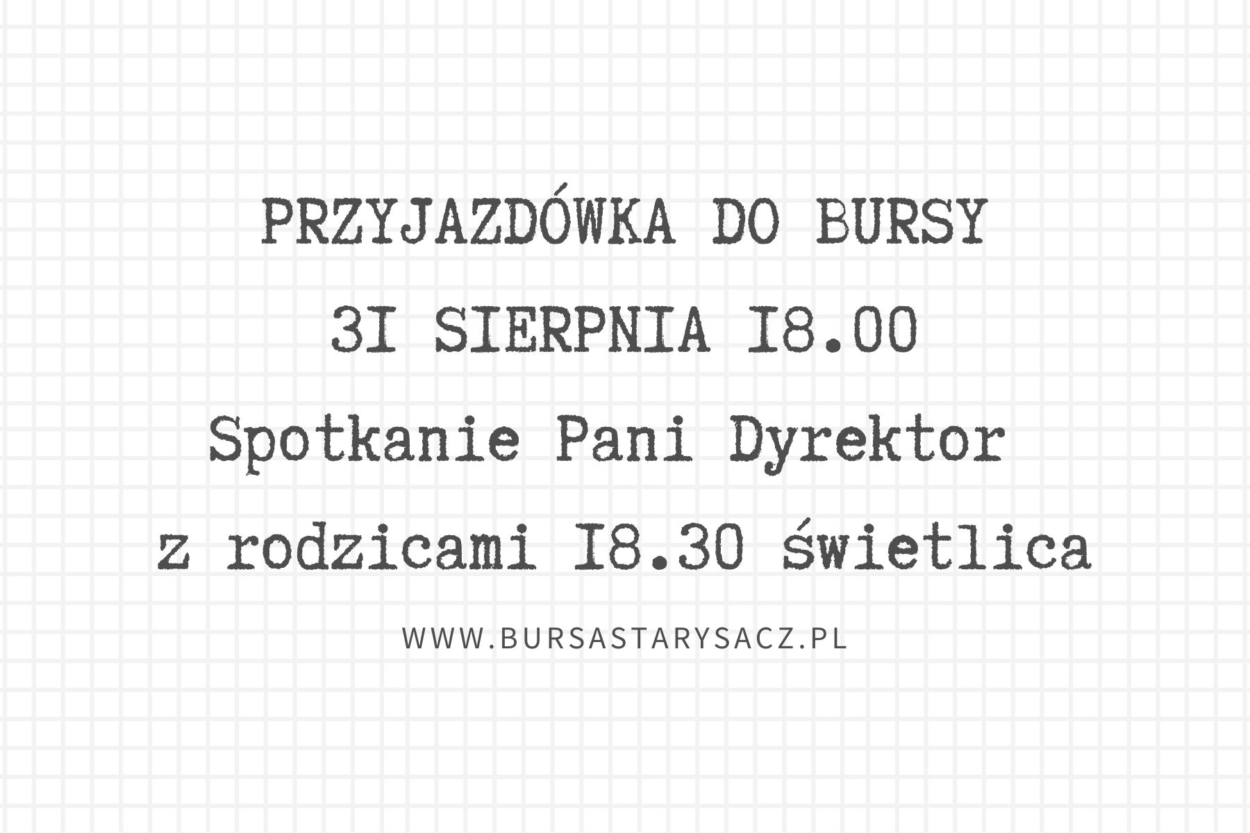 Bardzo ważne informacje dla rodziców i wychowanków